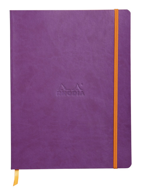 Rhodia Softcover Notebook - Large - Purple - Dotted